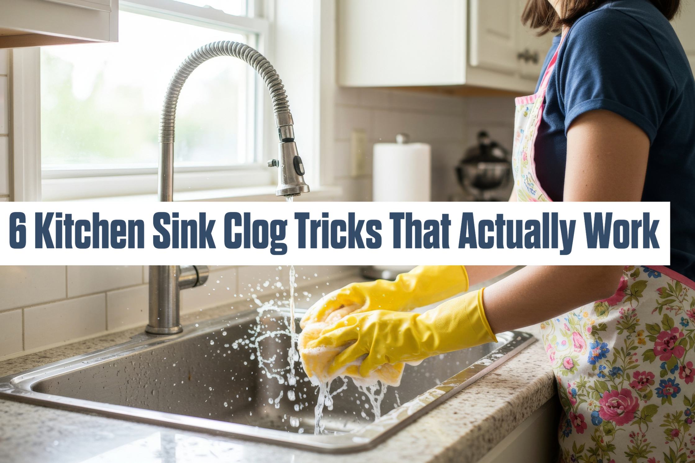 Lebanon, Ohio blog on how to fix a kitchen sink clog.